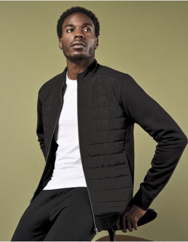 KUS-KK331-Regular Fit Quilted Full Zip Sweatshirt
